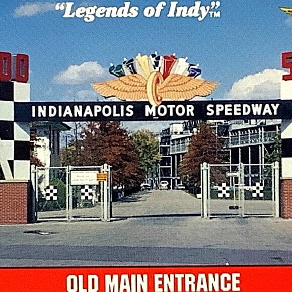 Old Main Entrance to Indianapolis Motor Speedway. 1992 Legends of Indy, #98, NM+ - Picture 1 of 4